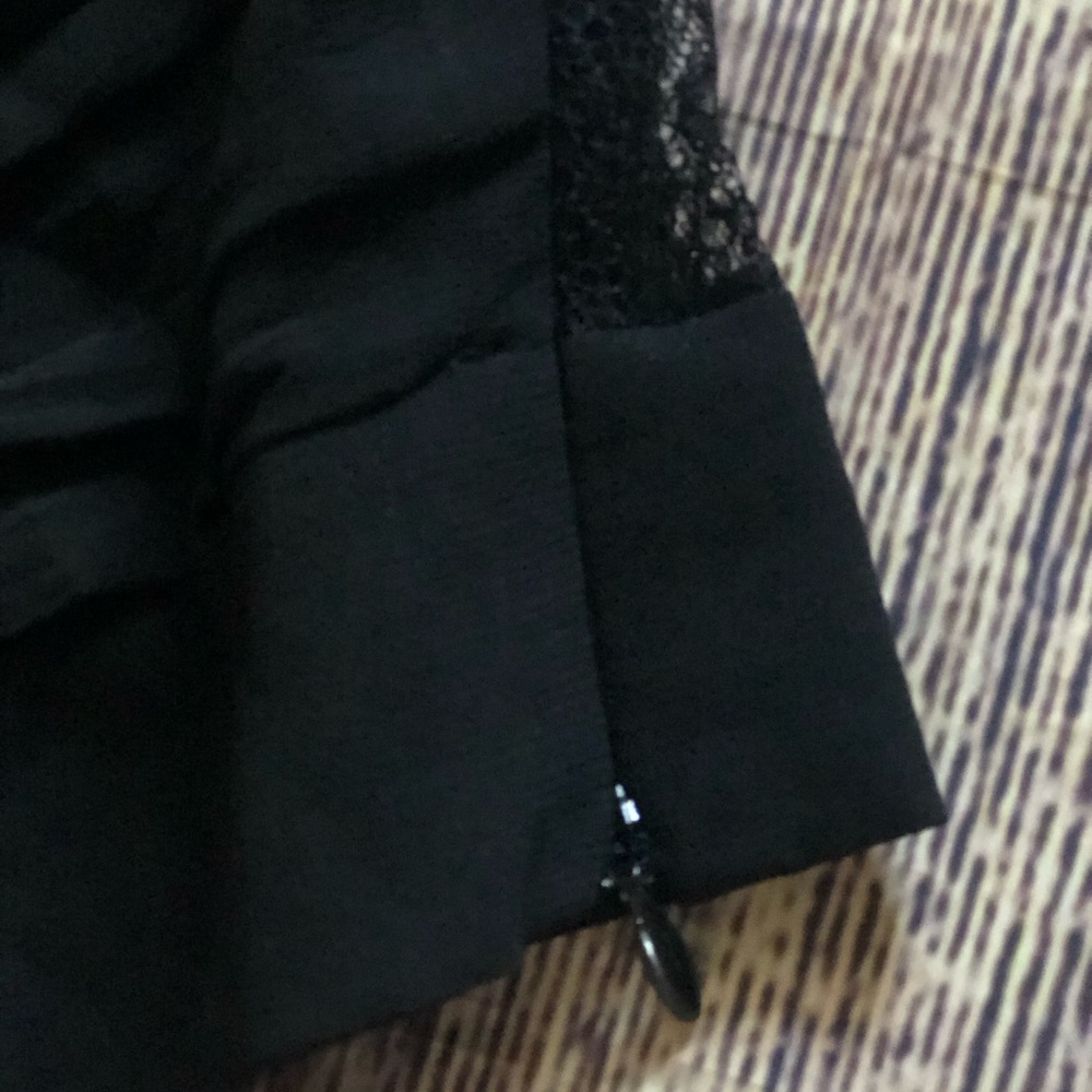 🌀Zara Basic | Cropped Ruched Lace Top - Picture 5 of 7